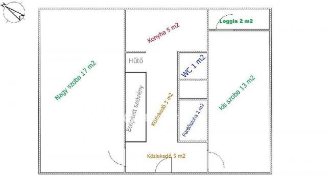 Eladó panellakás, Budapesten, III. kerületben 64.9 M Ft, 2 szobás