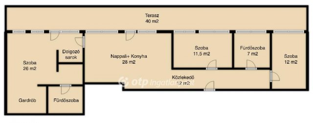 Kiadó téglalakás, albérlet, Miskolcon 550 E Ft / hó, 4 szobás