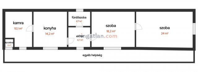 Eladó családi ház, Adonyban 37.5 M Ft, 2 szobás