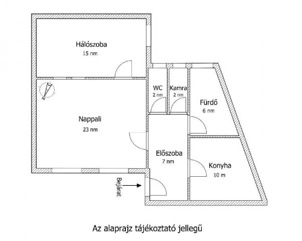 Eladó téglalakás, Budapesten, II. kerületben 88.9 M Ft, 2 szobás