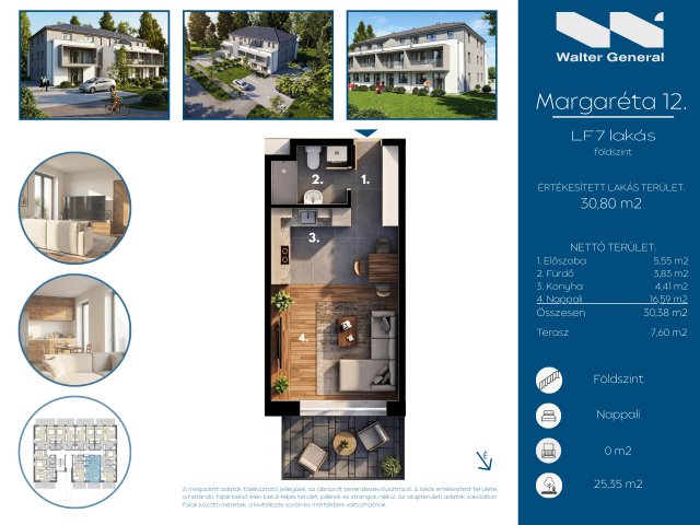 Eladó téglalakás, Hegyeshalomban 36.53 M Ft, 1 szobás