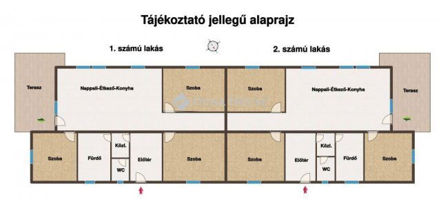 Eladó ikerház, Kakucson 79.9 M Ft, 4 szobás