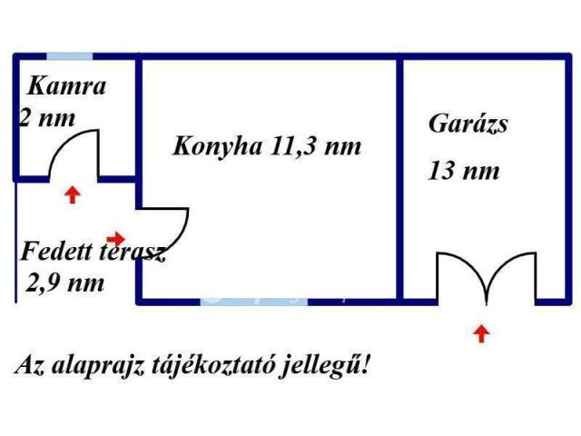 Eladó családi ház, Pusztamonostoron 16.8 M Ft, 2+1 szobás