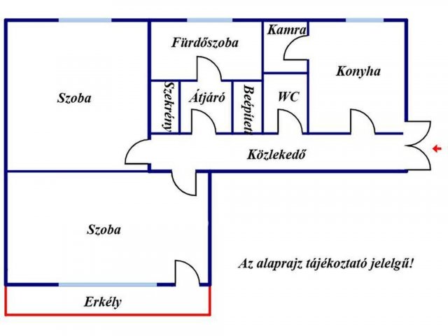 Eladó téglalakás, Kunszentmártonban 26.5 M Ft, 2 szobás