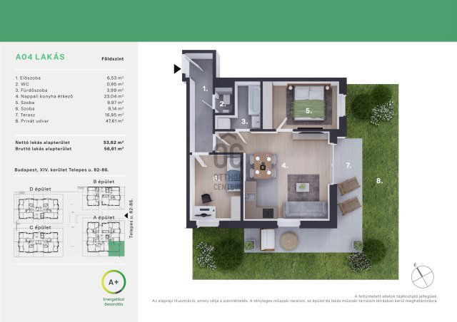Eladó téglalakás, Budapesten, XIV. kerületben 109.5 M Ft