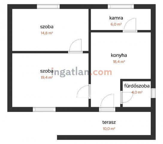 Eladó családi ház, Recsken 20 M Ft, 2 szobás