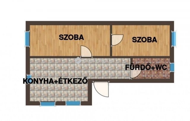 Eladó családi ház, Csévharaszton 64.99 M Ft, 2 szobás