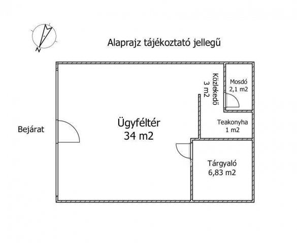 Kiadó iroda, Győrött 261 E Ft / hó, 1+1 szobás
