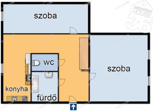 Eladó panellakás, Kecskeméten 33.9 M Ft, 2 szobás