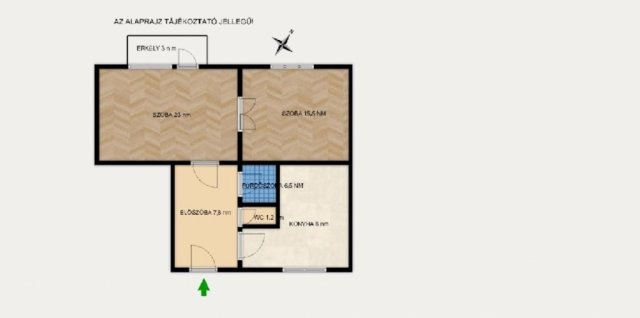 Eladó téglalakás, Budapesten, VI. kerületben 69.9 M Ft, 2 szobás