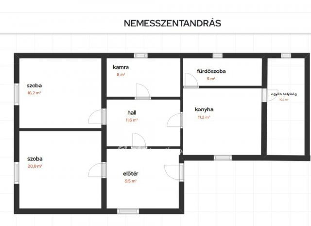 Eladó családi ház, Nemesszentandráson 25 M Ft, 2 szobás