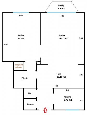 Eladó téglalakás, Budapesten, II. kerületben 98 M Ft, 2 szobás
