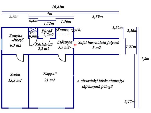 Eladó panellakás, Kecskeméten 46.5 M Ft, 2 szobás