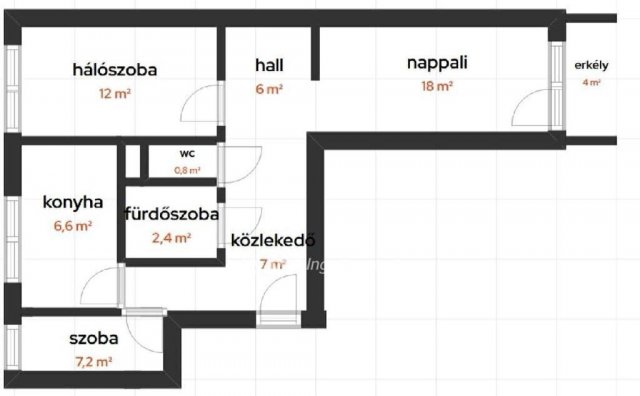Eladó panellakás, Budapesten, XV. kerületben 79 M Ft, 2+1 szobás