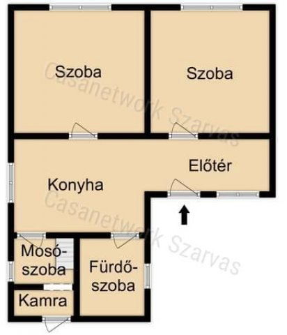 Eladó ikerház, Szarvason 27 M Ft, 2 szobás / költözzbe.hu