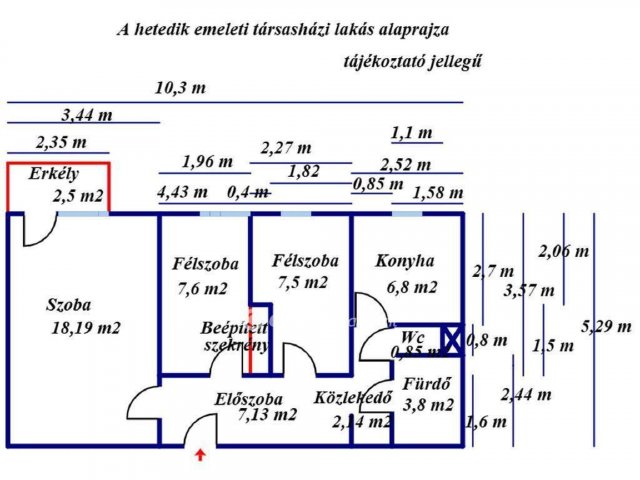 Eladó panellakás, Szolnokon 36.9 M Ft, 1+2 szobás