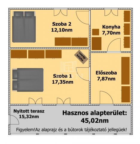 Eladó ikerház, Hajdúnánáson 9.9 M Ft, 2 szobás