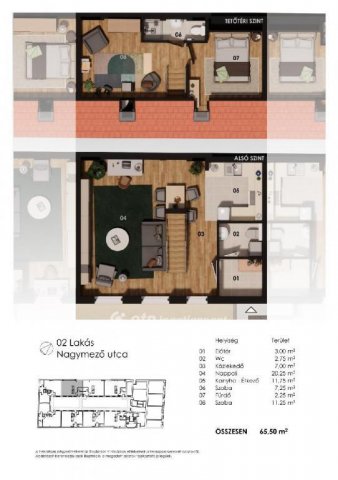 Eladó téglalakás, Budapesten, VI. kerületben 137.55 M Ft