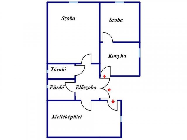 Eladó családi ház, Gyöngyöshalászon 12.8 M Ft, 3 szobás
