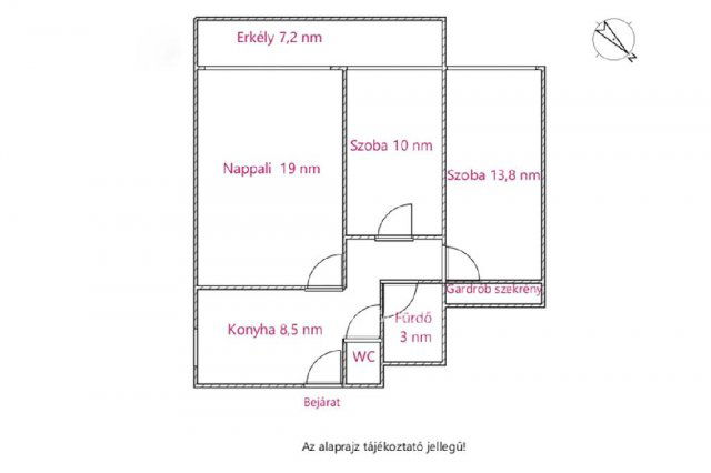 Eladó téglalakás, Budapesten, XX. kerületben 83 M Ft, 3 szobás