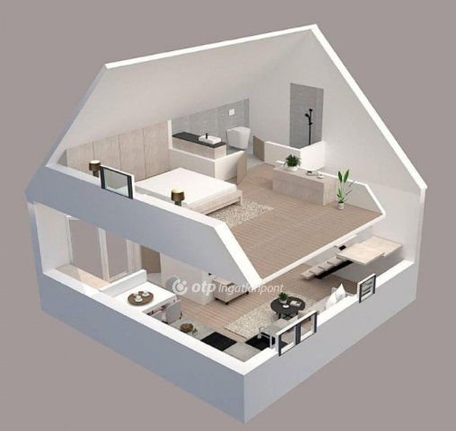 Eladó téglalakás, Nagykanizsán 49.5 M Ft, 1+1 szobás