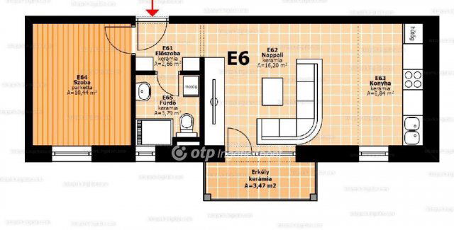 Eladó téglalakás, Hegyeshalomban 33.2 M Ft, 1 szobás