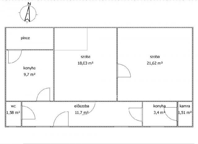 Eladó családi ház, Rádfalván 13.8 M Ft, 2 szobás