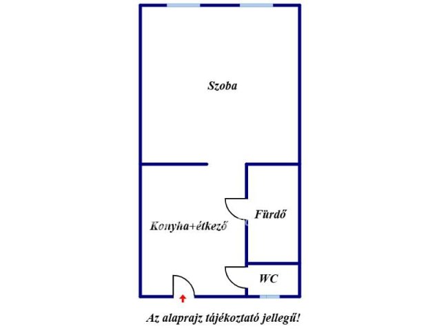 Eladó téglalakás, Szegeden 28.9 M Ft, 1 szobás