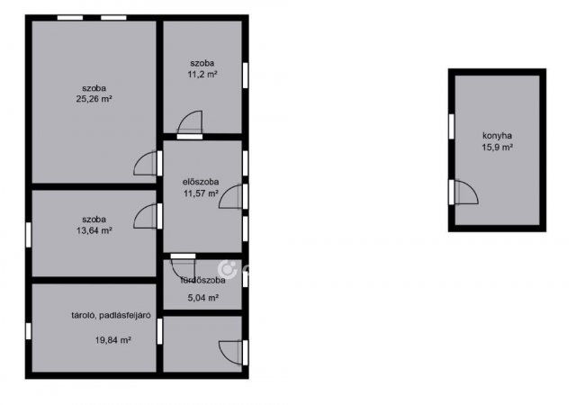 Eladó családi ház, Csanyteleken 8 M Ft, 2+1 szobás