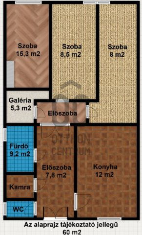 Eladó téglalakás, Budapesten, VIII. kerületben 67.2 M Ft