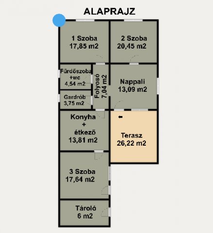 Eladó családi ház, Sajóládon 36.5 M Ft, 3 szobás