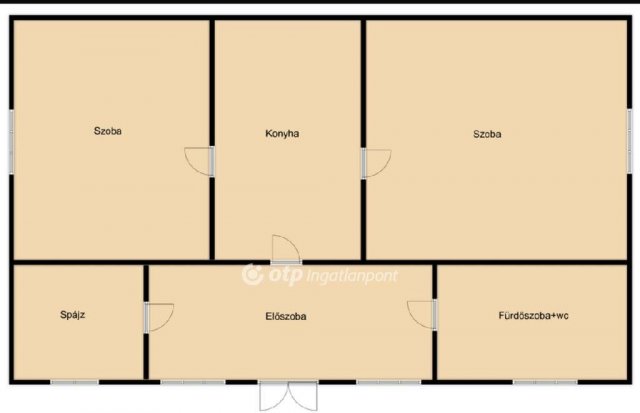 Eladó családi ház, Kabán 16.5 M Ft, 2 szobás