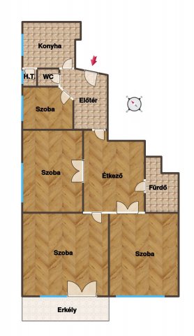 Eladó téglalakás, Budapesten, II. kerületben 149 M Ft