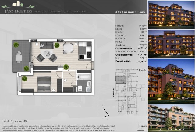 Eladó téglalakás, Budapesten, XIII. kerületben, Jász utcában