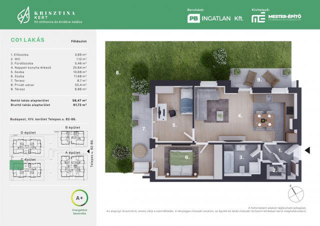 Eladó téglalakás, Budapesten, XIV. kerületben, Telepes utcában