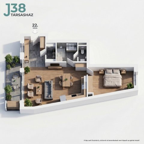 Eladó téglalakás, Kecskeméten, Jókai utcában 86.5 M Ft