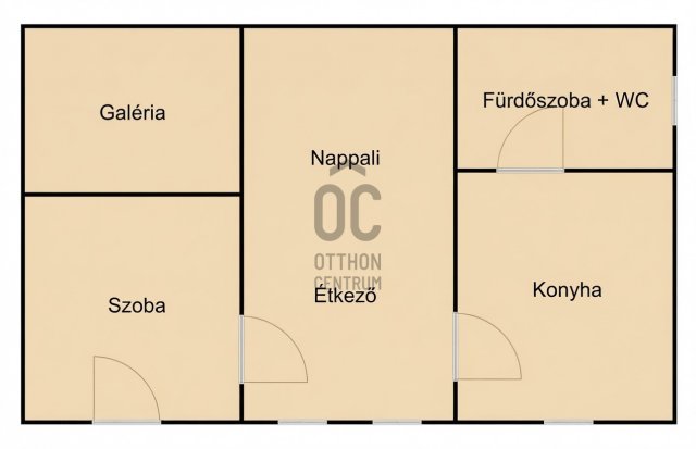 Eladó téglalakás, Budapesten, VI. kerületben 59.9 M Ft, 2 szobás