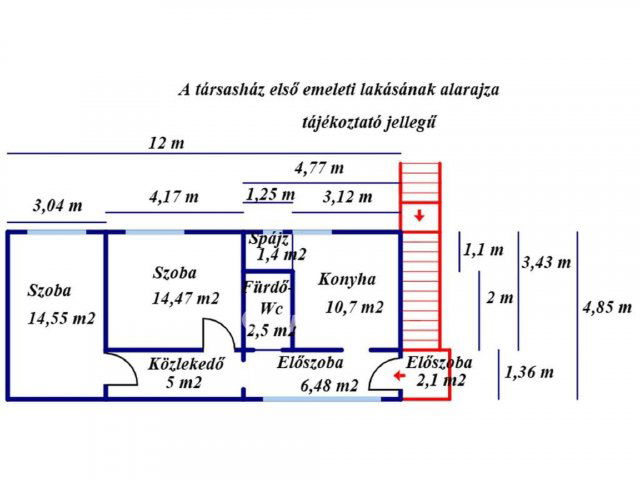 Eladó téglalakás, Kiskunfélegyházán 35 M Ft, 2 szobás