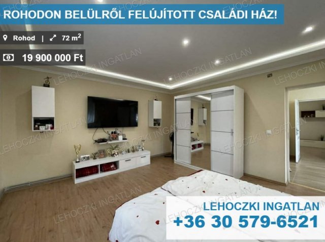 Eladó családi ház, Rohodon 14 M Ft, 2 szobás