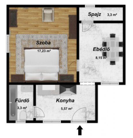Eladó téglalakás, Miskolcon, Kárpáti utcában 16.9 M Ft
