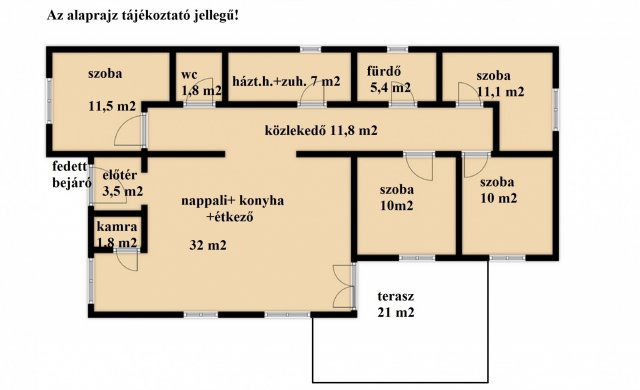 Eladó családi ház, Tényőn 79.9 M Ft, 5 szobás