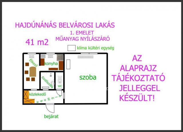Eladó panellakás, Hajdúnánáson 29.9 M Ft, 1 szobás