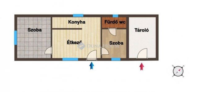 Eladó családi ház, Tótvázsonyban 56 M Ft, 2 szobás