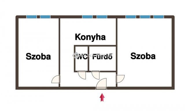 Eladó panellakás, Kecskeméten 45.5 M Ft, 2 szobás