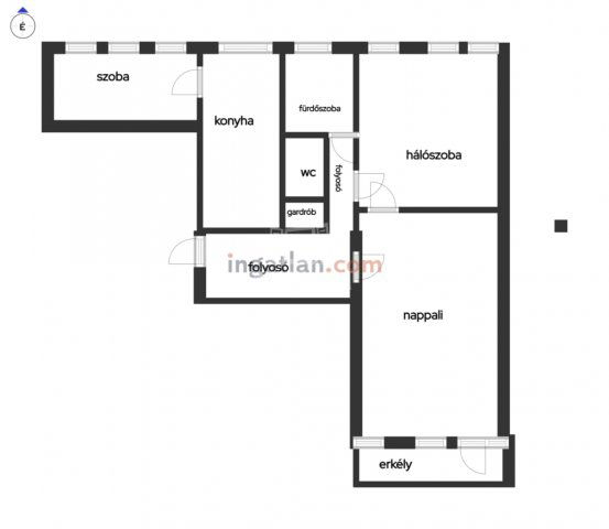 Eladó téglalakás, Budapesten, III. kerületben 85.6 M Ft