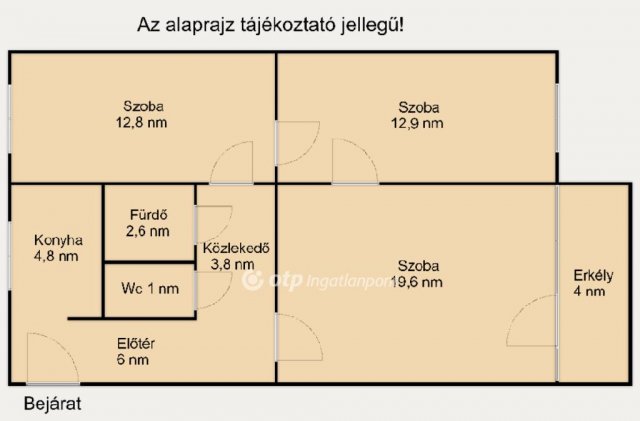 Eladó panellakás, Budapesten, VIII. kerületben 61.5 M Ft