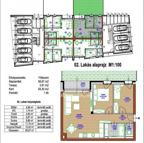 Eladó téglalakás, Mosonmagyaróváron 57 M Ft, 1+2 szobás
