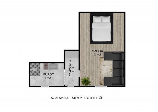 Eladó nyaraló, Balatonlelleén 45 M Ft, 1 szobás