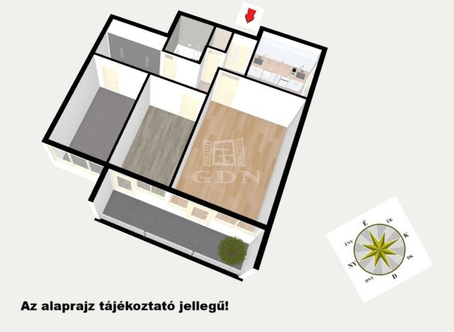 Eladó panellakás, Budapesten, XX. kerületben 66.9 M Ft, 3 szobás