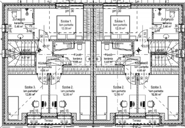 Eladó ikerház, Budapesten, X. kerületben 129.9 M Ft, 4 szobás